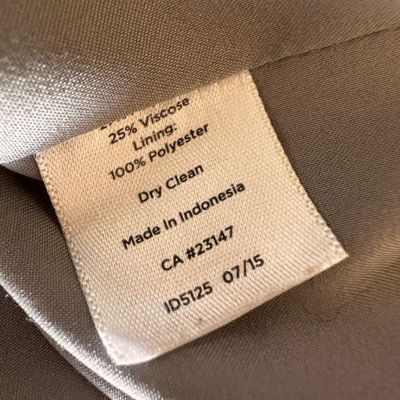 Talbots Petites Womens Wool Blend Lined Pencil Midi Skirt Gray Pockets - Picture 6 of 9